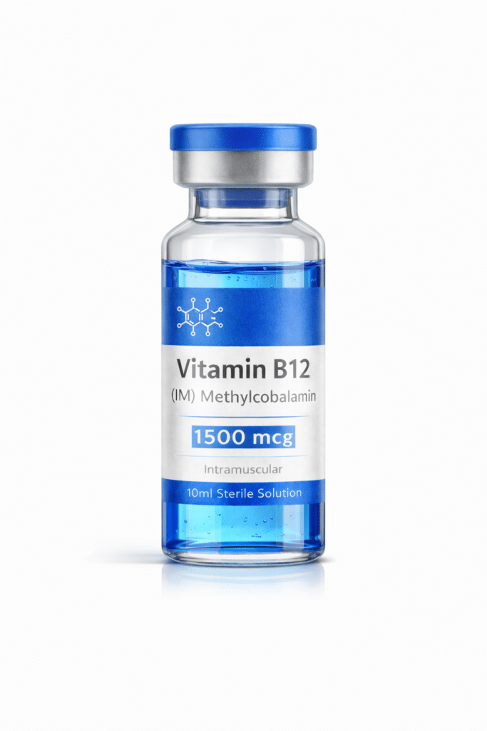 Vial of Vitamin B12 injection