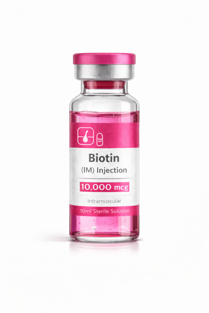 Biotin injection vial